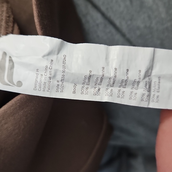 Fabletics Brown Sports Bra and Shorts Set - Picture 7 of 7